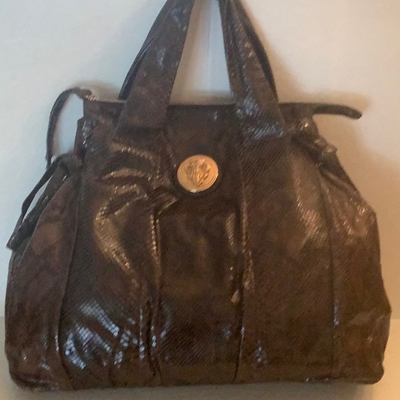 Authentic Gucci Python Hysteria Large Tote Black Brown Mint Condition - Picture 3 of 7